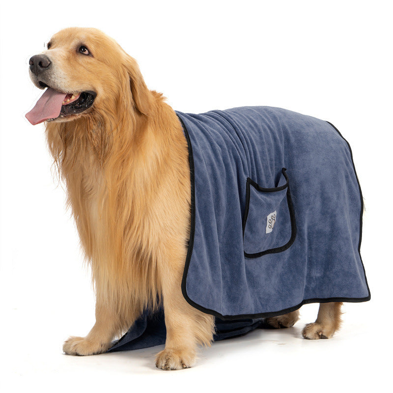 Water Absorbent Bath Towel: Quick-Drying Comfort for Your Dog