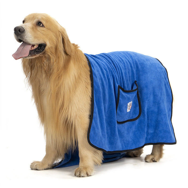 Water Absorbent Bath Towel: Quick-Drying Comfort for Your Dog