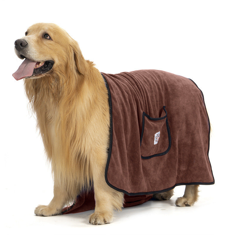 Water Absorbent Bath Towel: Quick-Drying Comfort for Your Dog