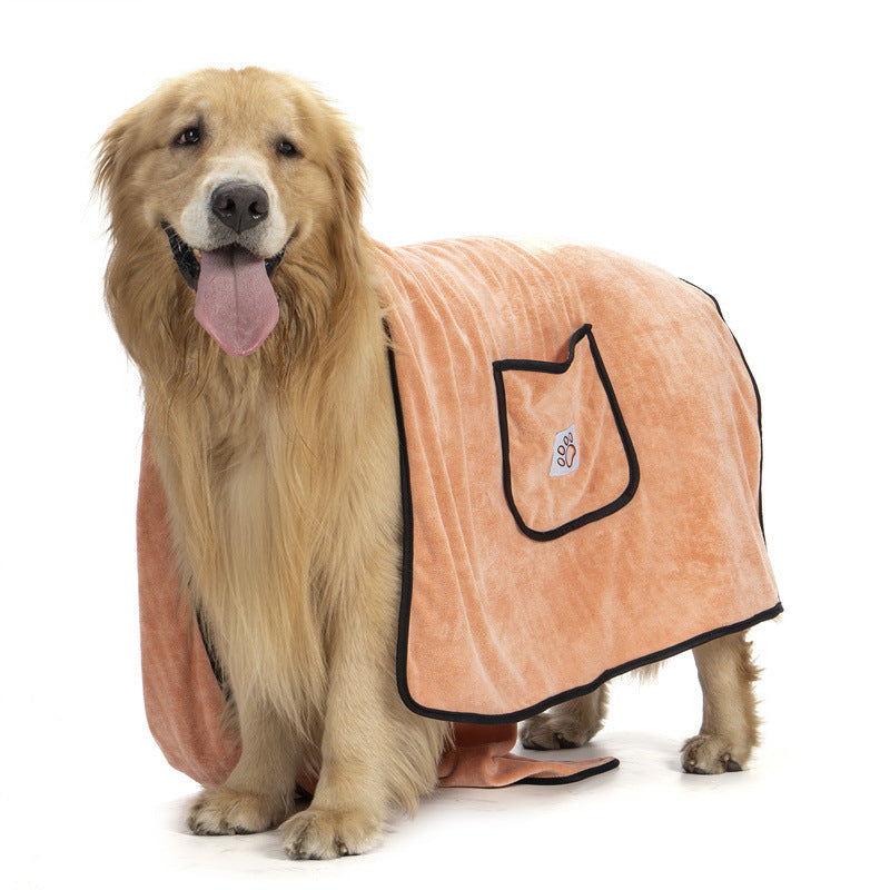 Water Absorbent Bath Towel: Quick-Drying Comfort for Your Dog