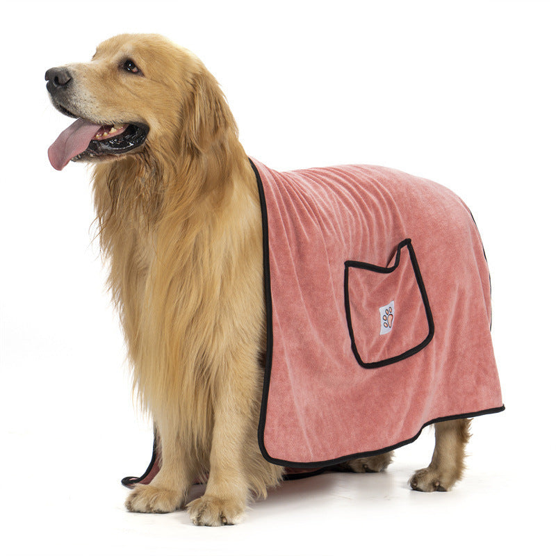 Water Absorbent Bath Towel: Quick-Drying Comfort for Your Dog