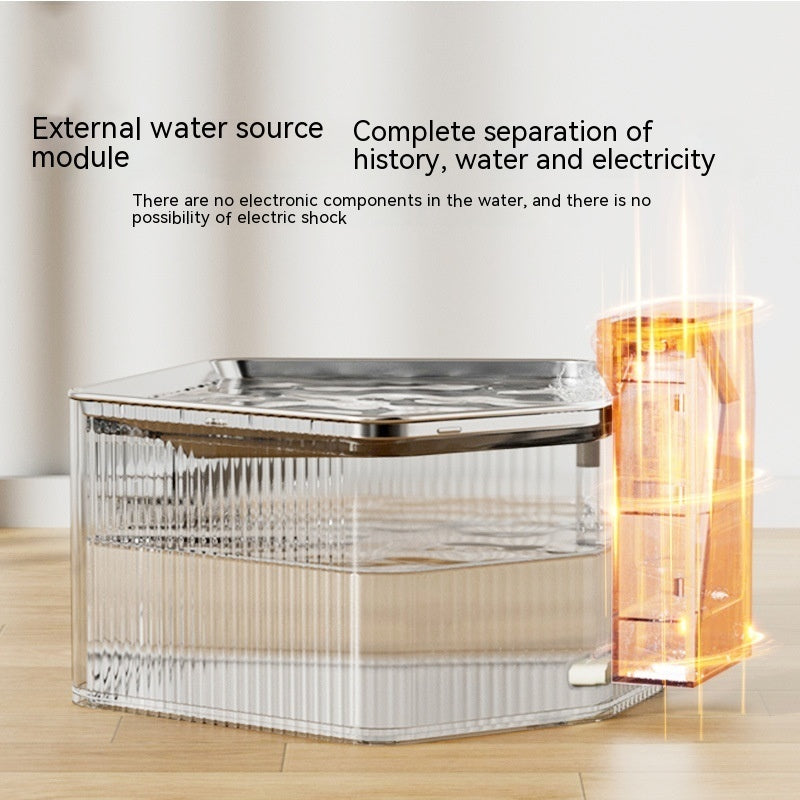Stainless Steel Water Fountain: Clean, Fresh Water for Your Pet